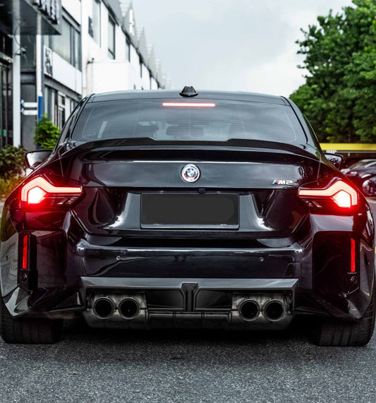 BMW M2 M2C G87 2023-ON with Aftermarket Parts - CS Style Rear Diffuser Dry Pre-preg Carbon Fiber from Aero Republic