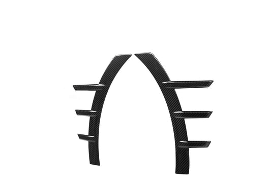 BMW M2 M2C G87 2023 2024 with Aftermarket Parts - MP Style Front Fender Vent Trim Pre-preg Carbon Fiber from Aero Republic