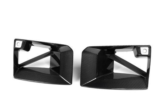 BMW M2 M2C G87 2023 2024 with Aftermarket Parts - MP Style Front Side Vent Trim Replacement Pre-preg Carbon Fiber from Aero Republic