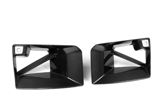 BMW M2 M2C G87 2023 2024 with Aftermarket Parts - MP Style Front Side Vent Trim Replacement Pre-preg Carbon Fiber from Aero Republic