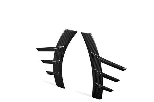 BMW M2 M2C G87 2023 2024 with Aftermarket Parts - MP Style Rear Bumper Side Spats Valance Trim Pre-preg Carbon Fiber from Aero Republic