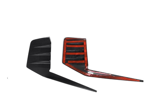 BMW M2 M2C G87 2023 2024 with Aftermarket Parts - MP Style Rear Bumper Side Valance Trim Pre-preg Carbon Fiber from Aero Republic