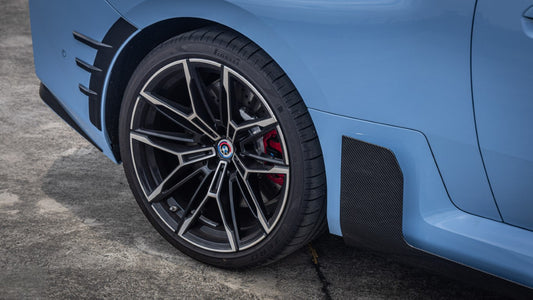 BMW M2 M2C G87 2023 2024 with Aftermarket Parts - MP Style Side Skirt Winglets Pre-preg Carbon Fiber from Aero Republic