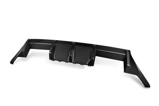 BMW M2 M2C G87 2023 2024 with Aftermarket Parts - OE Style / Side Quad Exit Rear Diffuser Pre-preg Carbon Fiber from Aero Republic