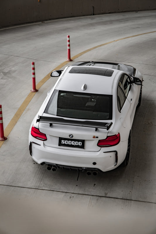 BMW M2 M2C G87 2023-ON & 2 Series M240 230 G42 2022-ON with Aftermarket Parts - MP Style Rear Spoiler Wing Pre-preg Carbon Fiber from Aero Republic