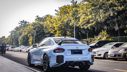 BMW M2 M2C G87 2023 2024 & 2 Series M240 230 G42 2022 2023 2024 with Aftermarket Parts - MP Style Rear Spoiler Wing Pre-preg Carbon from Aero Republic