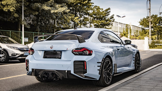 BMW M2 M2C G87 2023 2024 & 2 Series M240 230 G42 2022 2023 2024 with Aftermarket Parts - MP Style Rear Spoiler Wing Pre-preg Carbon from Aero Republic