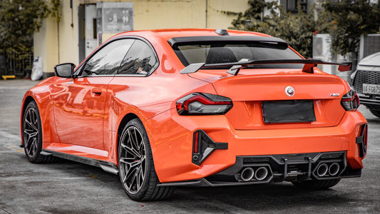 BMW M2 M2C G87 2023 2024 & 2 Series M240 230 G42 2022 2023 2024 with Aftermarket Parts - MP Style Rear Spoiler Wing Pre-preg Carbon from Aero Republic