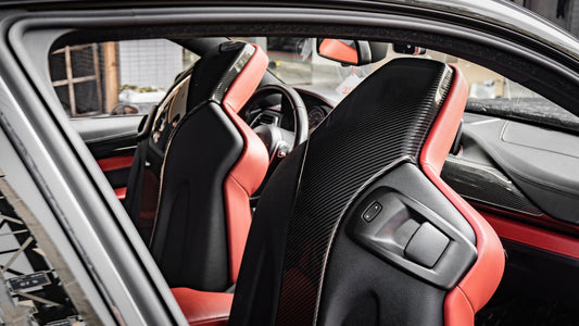 BMW M2 M2C M2CS F87 2016 2017 2018 2019 2020 2021 with Aftermarket Parts - OE Style Seat-back Cover Carbon Fiber / FRP from Aero Republic