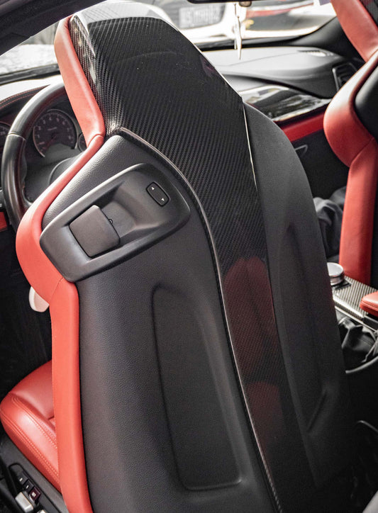 BMW M2 M2C M2CS F87 2016 2017 2018 2019 2020 2021 with Aftermarket Parts - OE Style Seat-back Cover Carbon Fiber / FRP from Aero Republic