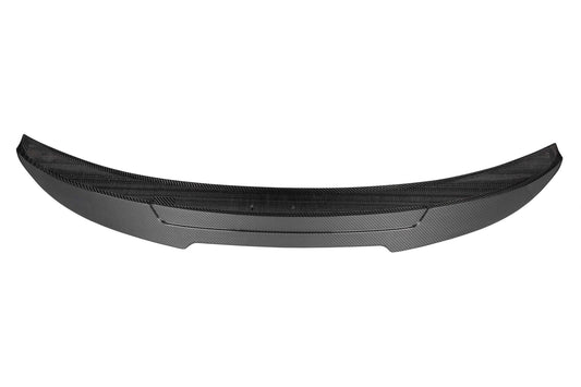 BMW M3 E90 2007 2008 2009 2010 2011 2012 2013 & 3 Series E90 (Both Fits Pre-LCI & LCI) 2006 2007 2008 2009 2010 2011 2012 with Aftermarket Parts - PSM Style Rear Lip Spoiler Carbon Fiber from Aero Republic