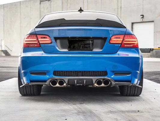 BMW M3 E92 2007 2008 2009 2010 2011 2012 2013 & 3 Series E92 (Both Fits Pre-LCI & LCI) 2006 2007 2008 2009 2010 2011 2012 with Aftermarket Parts - PSM Style Rear Lip Spoiler Carbon Fiber from Aero Republic