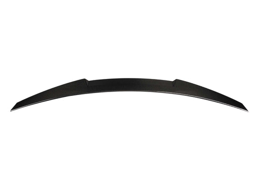 BMW M3 E92 2007 2008 2009 2010 2011 2012 2013 & 3 Series E92 (Both Fits Pre-LCI & LCI) 2006 2007 2008 2009 2010 2011 2012 with Aftermarket Parts - M4 Style Rear Lip Spoiler Carbon Fiber from Aero Republic