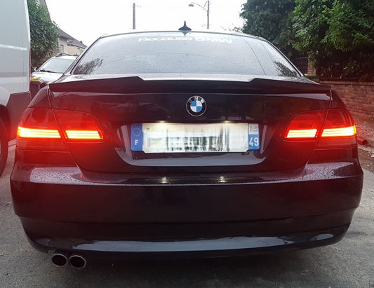 BMW M3 E92 2007 2008 2009 2010 2011 2012 2013 & 3 Series E92 (Both Fits Pre-LCI & LCI) 2006 2007 2008 2009 2010 2011 2012 with Aftermarket Parts - M4 Style Rear Lip Spoiler Carbon Fiber from Aero Republic