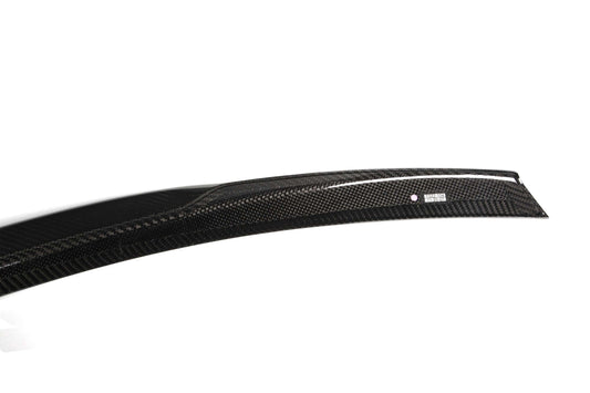 BMW M3 E92 2007 2008 2009 2010 2011 2012 2013 & 3 Series E92 (Both Fits Pre-LCI & LCI) 2006 2007 2008 2009 2010 2011 2012 with Aftermarket Parts - M4 Style Rear Lip Spoiler Carbon Fiber from Aero Republic