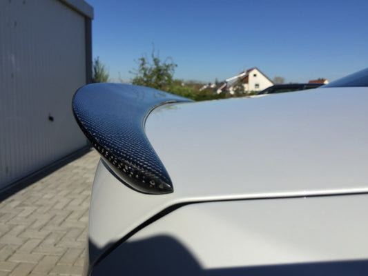 BMW M3 E92 2007 2008 2009 2010 2011 2012 2013 & 3 Series E92 (Both Fits Pre-LCI & LCI) 2006 2007 2008 2009 2010 2011 2012 with Aftermarket Parts - P Style Rear Lip Spoiler Carbon Fiber from Aero Republic