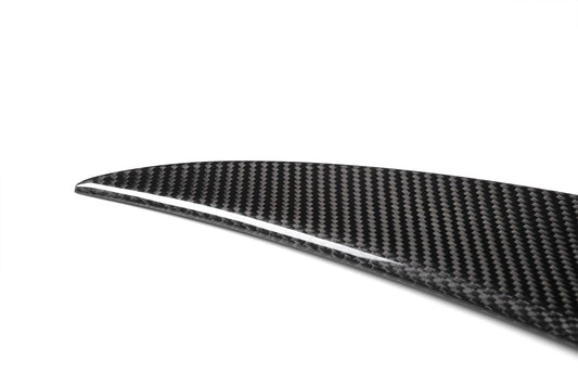 BMW M3 E92 2007 2008 2009 2010 2011 2012 2013 & 3 Series E92 (Both Fits Pre-LCI & LCI) 2006 2007 2008 2009 2010 2011 2012 with Aftermarket Parts - P Style Rear Lip Spoiler Carbon Fiber from Aero Republic