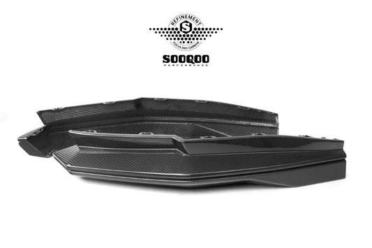 BMW M3CS M3C M3 G80 G81 & M4CS M4C M4 G82 G83 2021-ON with Aftermarket Parts - B Style (Without Light) Rear Diffuser & Rear Canards Pre-preg Carbon Fiber from Aero Republic
