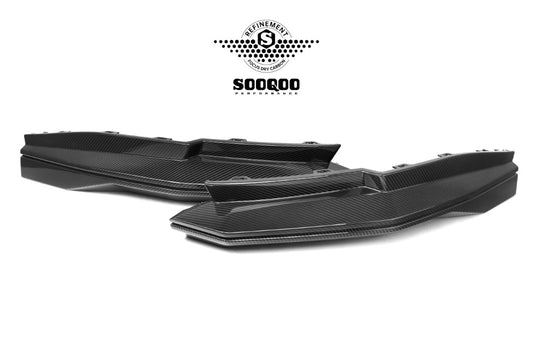 BMW M3CS M3C M3 G80 G81 & M4CS M4C M4 G82 G83 2021-ON with Aftermarket Parts - B Style (Without Light) Rear Diffuser & Rear Canards Pre-preg Carbon Fiber from Aero Republic