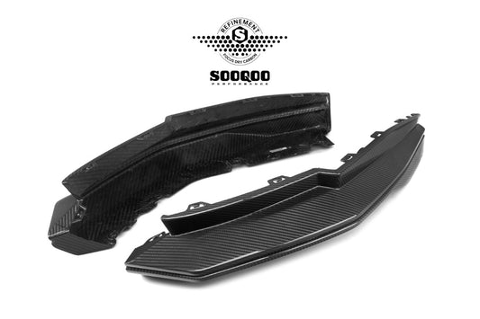 BMW M3CS M3C M3 G80 G81 & M4CS M4C M4 G82 G83 2021-ON with Aftermarket Parts - B Style (Without Light) Rear Diffuser & Rear Canards Pre-preg Carbon Fiber from Aero Republic