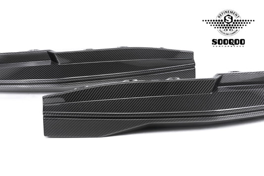 BMW M3CS M3C M3 G80 G81 & M4CS M4C M4 G82 G83 2021-ON with Aftermarket Parts - B Style (Without Light) Rear Diffuser & Rear Canards Pre-preg Carbon Fiber from Aero Republic