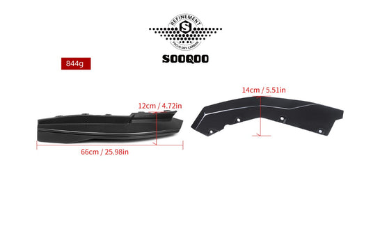 BMW M3CS M3C M3 G80 G81 & M4CS M4C M4 G82 G83 2021-ON with Aftermarket Parts - B Style (Without Light) Rear Diffuser & Rear Canards Pre-preg Carbon Fiber from Aero Republic