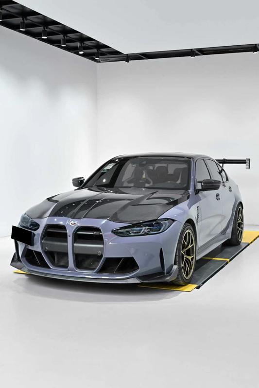 Aero Republic Adr Style Hood Bonnet for BMW M3CS M3C M3 G80 G81 2021-ON & M4CSL M4CS M4C M4 G82 G83 2021-ON Dry Pre-preg Carbon Fiber