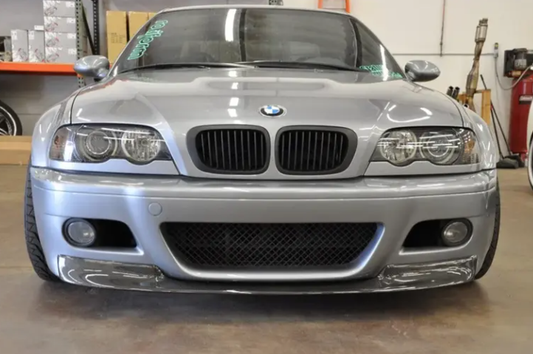BMW M3 E46 2000 2001 2002 2003 2004 2005 2006 with Aftermarket Parts - CSL Style Front Lip Carbon Fiber from Aero Republic