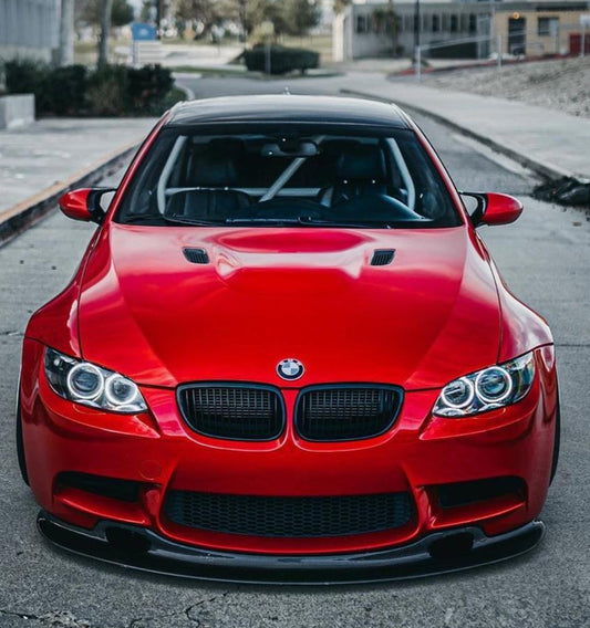 BMW M3 E92 E93 2007 2008 2009 2010 2011 2012 2013 with Aftermarket Parts - GT4 Style Front Lip Carbon Fiber from Aero Republic
