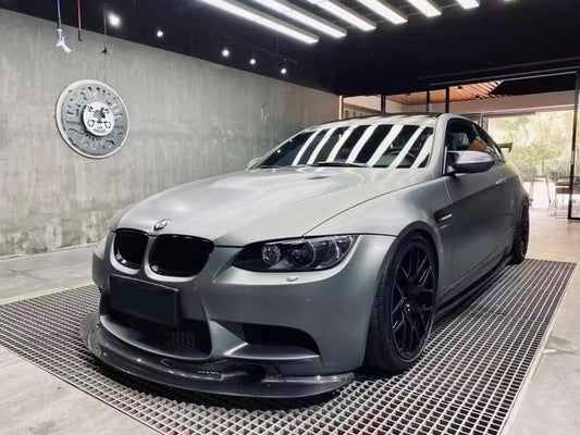 BMW M3 E92 E93 2007 2008 2009 2010 2011 2012 2013 with Aftermarket Parts - GT4 Style Front Lip Carbon Fiber from Aero Republic