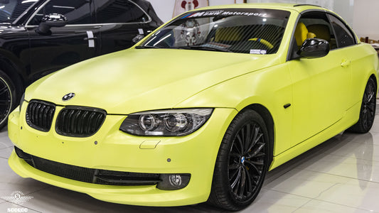 BMW M3 E92 E93 LCI 2009 2010 2011 2012 with Aftermarket Parts - Dual Slat Front Kidney Grill Pre-preg Carbon Fiber from Aero Republic
