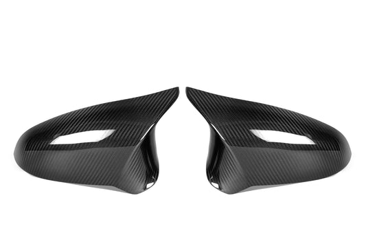 BMW M2C M2CS F87 2019 2020 2021 LHD & RHD (Left & Right Hand Drive) with Aftermarket Parts - OE Style Replacement Mirror Caps Pre-preg Carbon Fiber from Aero Republic