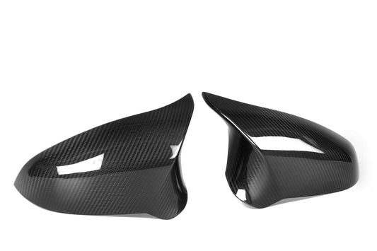 BMW M2C M2CS F87 2019 2020 2021 LHD & RHD (Left & Right Hand Drive) with Aftermarket Parts - OE Style Replacement Mirror Caps Pre-preg Carbon Fiber from Aero Republic