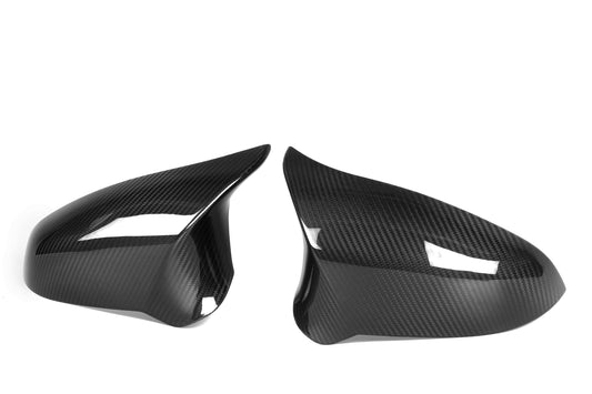 BMW M2C M2CS F87 2019 2020 2021 LHD & RHD (Left & Right Hand Drive) with Aftermarket Parts - OE Style Replacement Mirror Caps Pre-preg Carbon Fiber from Aero Republic
