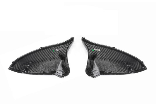 BMW M2C M2CS F87 2019 2020 2021 LHD & RHD (Left & Right Hand Drive) with Aftermarket Parts - OE Style Replacement Mirror Caps Pre-preg Carbon Fiber from Aero Republic