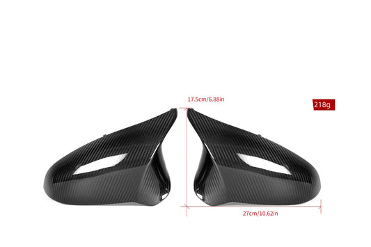 BMW M2C M2CS F87 2019 2020 2021 LHD & RHD (Left & Right Hand Drive) with Aftermarket Parts - OE Style Replacement Mirror Caps Pre-preg Carbon Fiber from Aero Republic
