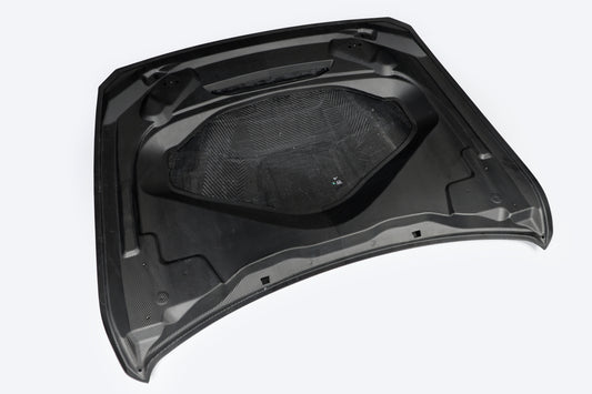 BMW M3/M3C F80 F81 2014 2015 2016 2017 2018 & M4/M4C F82 F83 2014 2015 2016 2017 2018 2019 2020 with Aftermarket Parts - GTS Hood Bonnet Dry Pre-preg Carbon Fiber from Aero Republic