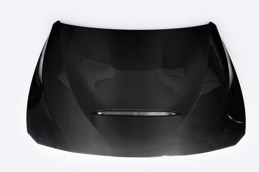 BMW M3/M3C F80 F81 2014 2015 2016 2017 2018 & M4/M4C F82 F83 2014 2015 2016 2017 2018 2019 2020 with Aftermarket Parts - GTS Hood Bonnet Dry Pre-preg Carbon Fiber from Aero Republic