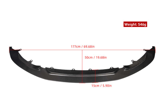 BMW M3 M3C M3CS F80 F81 2014 2015 2016 2017 2018 & M4 M4C M4CS M4CSL F82 F83 2014 2015 2016 2017 2018 2019 2020 with Aftermarket Parts - GT4 Style Front Lip Carbon Fiber from Aero Republic