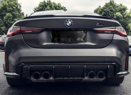 M3 M3C M3CS G80 2021 2022 2023 2024 & 3 Series M340i 330i (Fits Both Pre-LCI & LCI) G20 2019 2020 2021 2022 2023 2024 with Aftermarket Parts - M Style Rear Lip Spoiler Pre-preg Carbon from Aero Republic