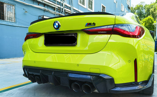 BMW M3 M3C M3CS G80 G81 2021-ON & M4 M4C M4CS G82 G83 2021-ON with Aftermarket Parts - OEM Style Rear Diffuser Carbon Fiber from Aero Republic