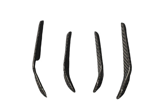 BMW M3 M3C M3CS G80 G81 2021-ON & M4 M4C M4CS M4CSL G82 G83 2021-ON with Aftermarket Parts - V1 Front Bumper Canards Dry Pre-preg Carbon Fiber from Aero Republic