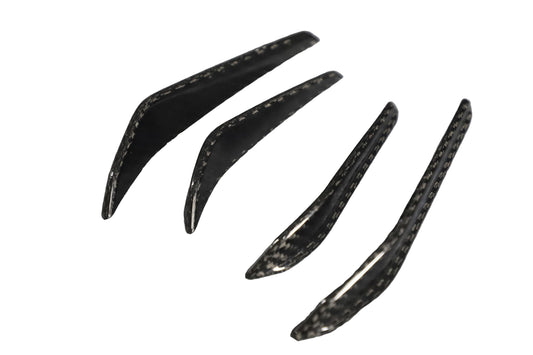 BMW M3 M3C M3CS G80 G81 2021-ON & M4 M4C M4CS M4CSL G82 G83 2021-ON with Aftermarket Parts - V1 Front Bumper Canards Dry Pre-preg Carbon Fiber from Aero Republic