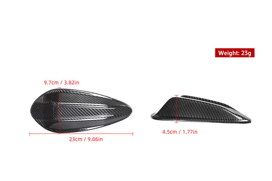 BMW 4 Series M440i 430i G22 G23 2020-ON & I4 M50 / e Drive 40 G26 2021-ON & 4 Series Gran Coupe M440 430 G26 202-ON with Aftermarket Parts - OE Style Antenna Trim Cover Carbon Fiber from Aero Republic