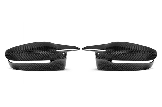 BMW M3 M4 G80 G81 G82 G83 2021-ON LHD (Left Hand Drive Only) with Aftermarket Parts - OE Style Replacement Mirror Caps Pre-preg Carbon Fiber from Aero Republic