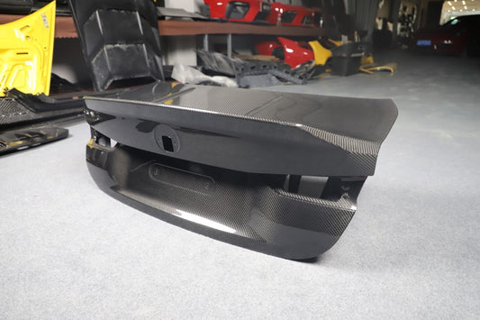 BMW M4 G82 2021-ON & 4 Series G22 430i M440i 2020-ON with Aftermarket Parts - CSL Style Trunk Dry Pre-preg Carbon Fiber from Aero Republic