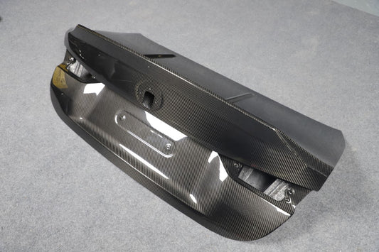 BMW M4 G82 2021-ON & 4 Series G22 430i M440i 2020-ON with Aftermarket Parts - CSL Style Trunk Dry Pre-preg Carbon Fiber from Aero Republic