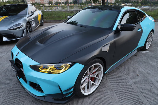 BMW M4 / M4C / M4CS G82 G83 2021-ON with Aftermarket Parts - Front Fenders Dry Pre-preg Carbon Fiber from Aero Republic