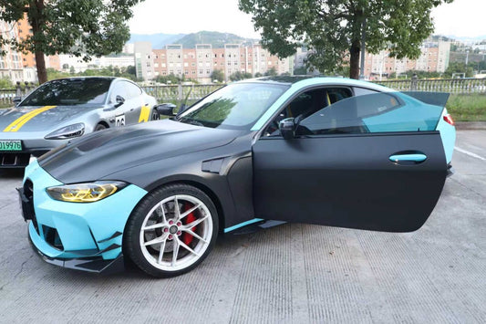BMW M4 / M4C / M4CS G82 G83 2021-ON with Aftermarket Parts - Front Fenders Dry Pre-preg Carbon Fiber from Aero Republic