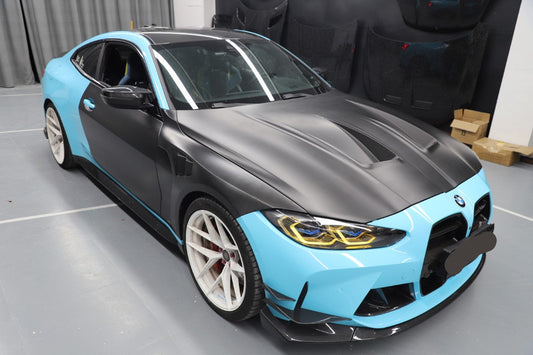 BMW M4 / M4C / M4CS G82 G83 2021-ON with Aftermarket Parts - Front Fenders Dry Pre-preg Carbon Fiber from Aero Republic
